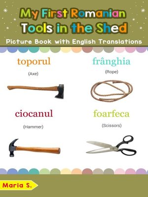 cover image of My First Romanian Tools in the Shed Picture Book with English Translations